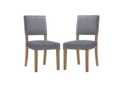 Image for Gray Oblige Dining Chair Wood [Set of 2]