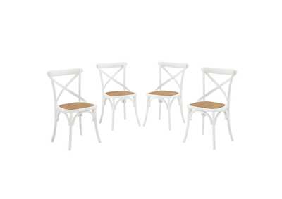 Image for White Gear Dining Side Chair [Set of 4]