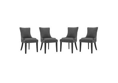 Gray Marquis Dining Chair Fabric [Set of 4]