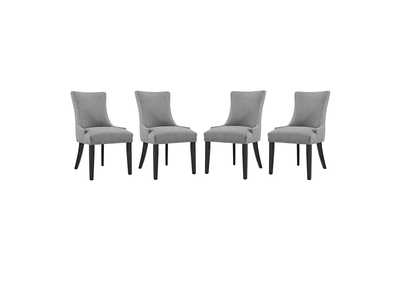 Light Gray Marquis Dining Chair Fabric [Set of 4]