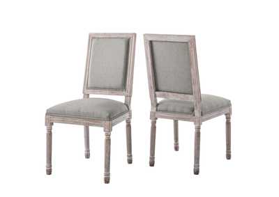 Image for Court Light Gray Dining Side Chair Upholstered Fabric [Set of 2]