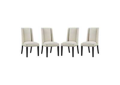 Beige Baron Dining Chair Fabric [Set of 4]