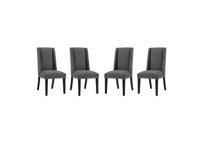 Gray Baron Dining Chair Fabric [Set of 4]