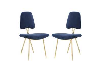 Image for Navy Ponder Dining Side Chair [Set of 2]