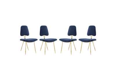 Image for Navy Ponder Dining Side Chair [Set of 4]