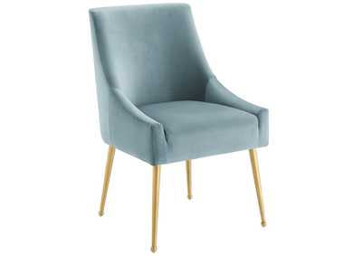 Light Blue Discern Upholstered Performance Velvet Dining Chair