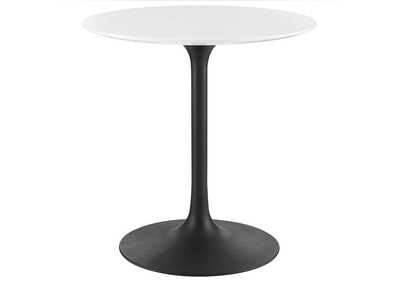 Image for Black White Lippa 28" Round Wood Dining Table