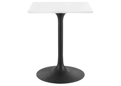 Image for Black White Lippa 24" Square Wood Top Dining Table