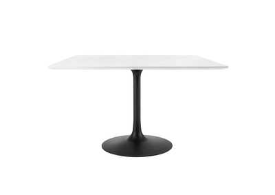 Image for Black White Lippa 47" Square Wood Top Dining Table