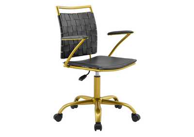 Image for Black Fuse Faux Leather Office Chair