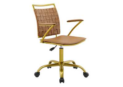 Image for Tan Fuse Faux Leather Office Chair