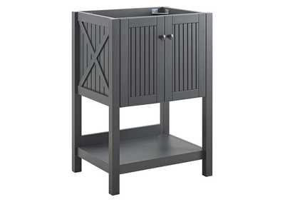 Image for Gray Steam 23" Bathroom Vanity Cabinet (Sink Basin Not Included)