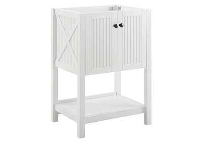 Image for White Steam 23" Bathroom Vanity Cabinet (Sink Basin Not Included)