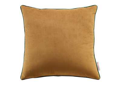 Image for Cognac Green Accentuate 18" Performance Velvet Throw Pillow