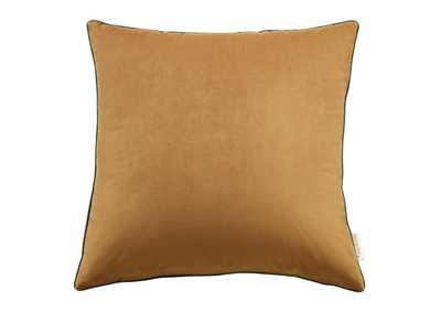 Image for Cognac Green Accentuate 20" Performance Velvet Throw Pillow