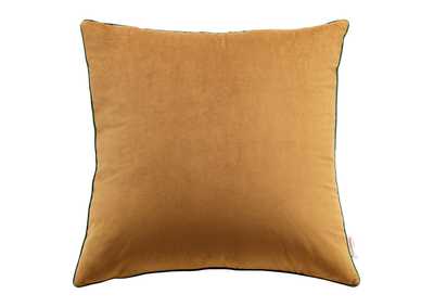 Image for Cognac Green Accentuate 24" Performance Velvet Throw Pillow