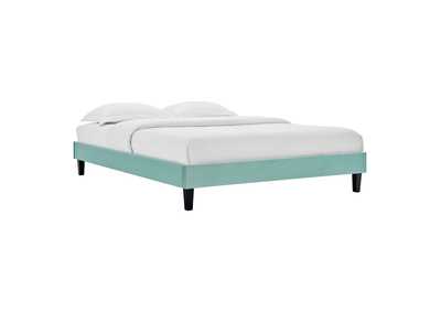 Image for Mint Reign Twin Performance Velvet Platform Bed Frame