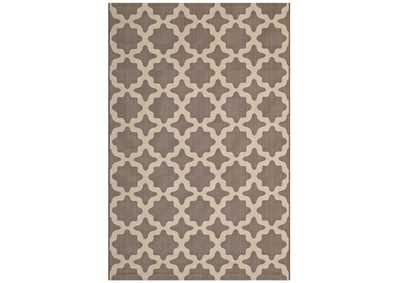 Image for Light and Dark Beige Cerelia Moroccan Trellis 8x10 Indoor and Outdoor Area Rug