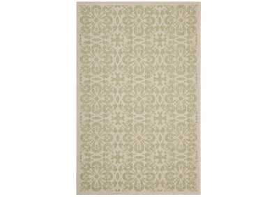 Image for Light Green and Beige Ariana Vintage Floral Trellis 8x10 Indoor and Outdoor Area Rug