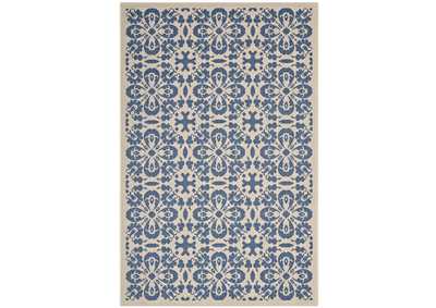 Image for Ariana Vintage Floral Trellis 4x6 Indoor and Outdoor Area Rug