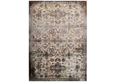 Image for Multicolored Success Kaede Distressed Vintage Floral Moroccan Trellis 4x6 Area Rug