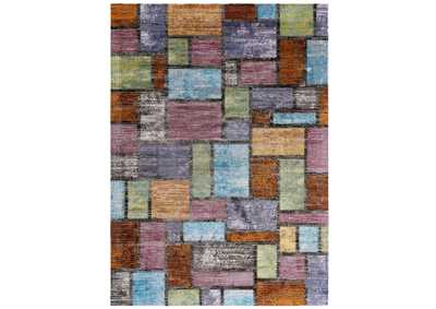 Image for Multicolored Success Nyssa Abstract Geometric Mosaic 8x10 Area Rug