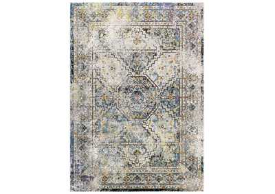 Image for Multicolored Success Jacinda Distressed Vintage Floral Persian Medallion 4x6 Area Rug