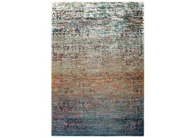 Image for Multicolored Tribute Jacinda Rustic Distressed Vintage Lattice 5x8 Area Rug