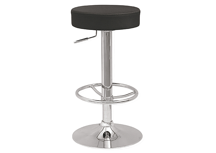 Black Backless Pneumatic Gas Lift Adjustable Stool,Mr Bar Stool