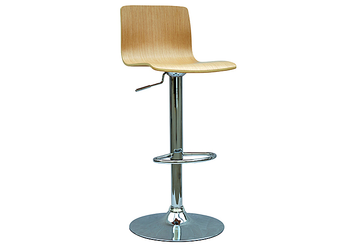 Bent Wood Pneumatic Gas Lift Adjustable Height Swivel Stool,Mr Bar Stool
