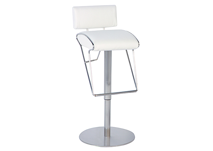 Pneumatic Gas Lift Adjustable Height White Swivel Stool,Mr Bar Stool