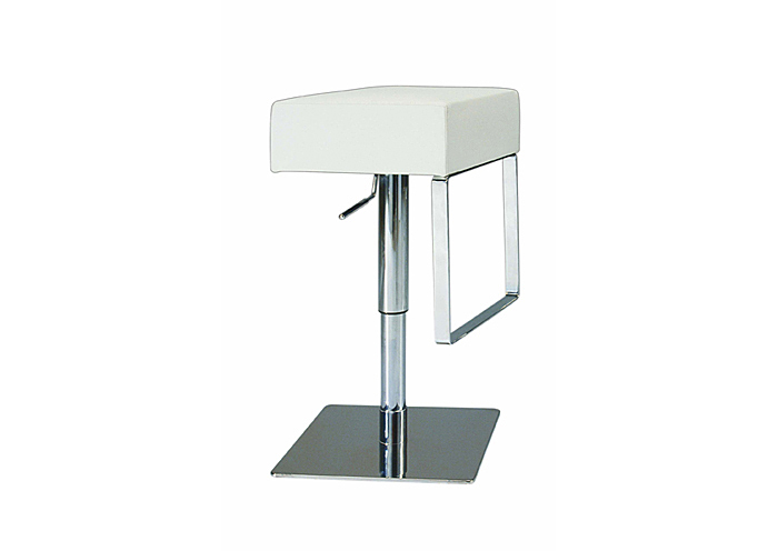 Adjustable Height White Swivel Stool,Mr Bar Stool