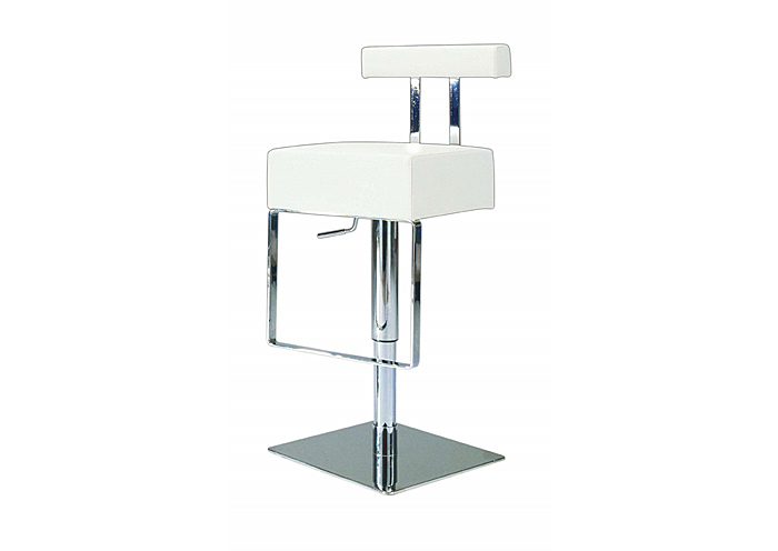Pneumatic Gas Lift Adjustable Height White Swivel Stool ,Mr Bar Stool