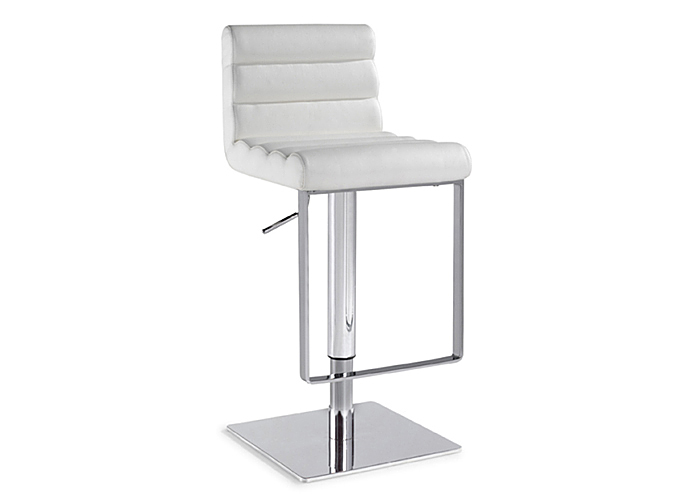 Pneumatic Gas Lift Adjustable Height White Swivel Stool,Mr Bar Stool