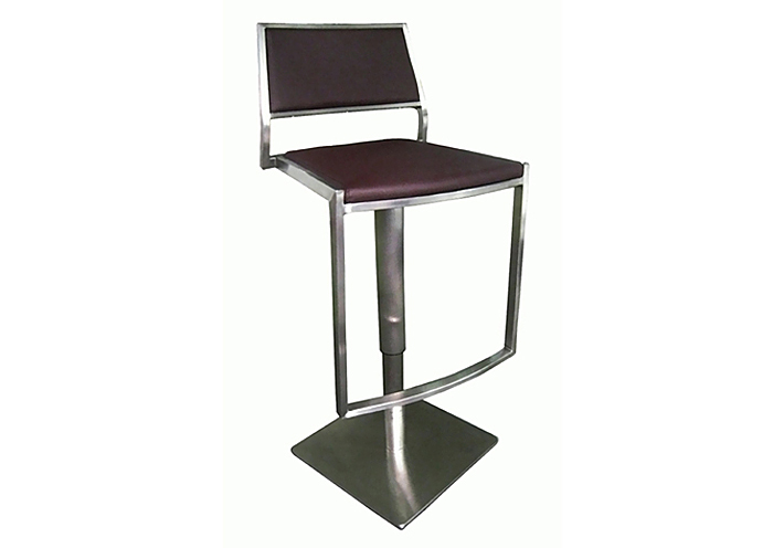 Pneumatic Gas Lift Adjustable Height Brown Swivel Stool,Mr Bar Stool