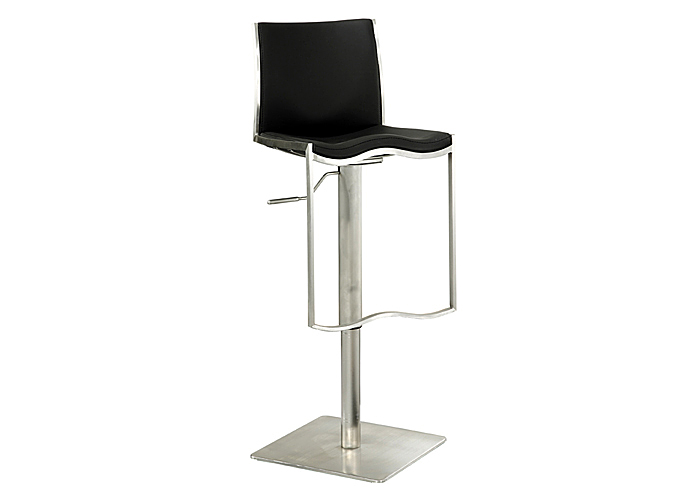 Pneumatic Gas Lift Adjustable Height Black Swivel Stool,Mr Bar Stool