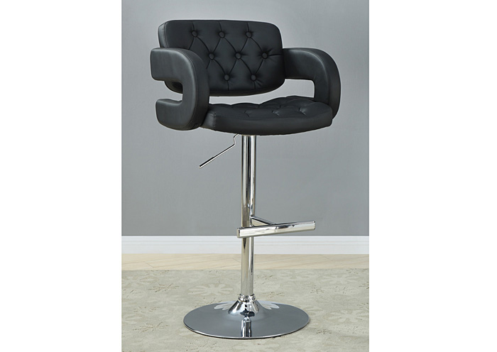 Tufted Black & Chrome 30