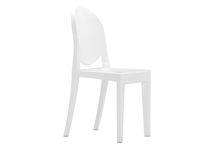 Anime Armless Chair - White (Pack of 4),Mr Bar Stool