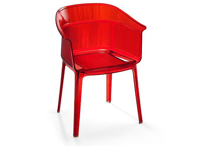 Allsorts Chair - Transparent Orange (Pack of 4),Mr Bar Stool