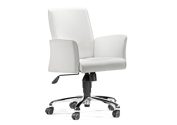 Metro Office Chair - White,Mr Bar Stool
