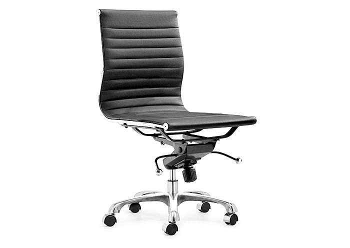 Lider No Armrest Office Chair - Black,Mr Bar Stool