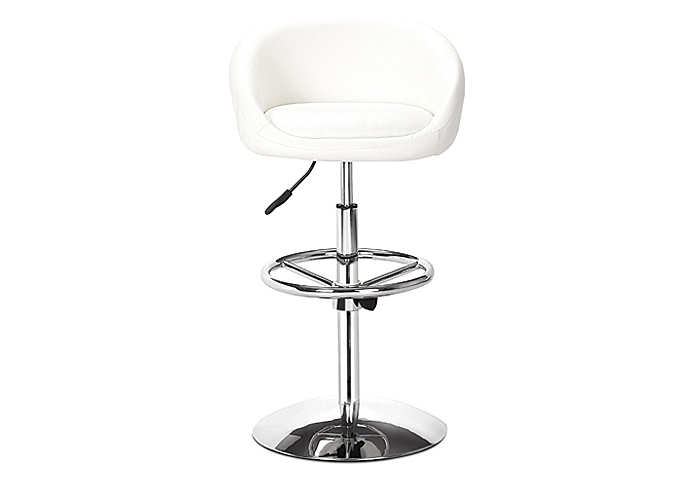 Concerto Adjustable Bar Stool - White,Mr Bar Stool