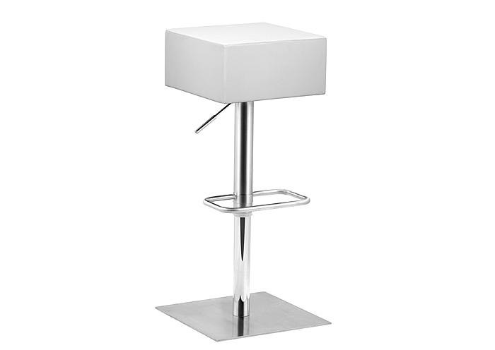 Butcher Adjustable Bar Stool - White,Mr Bar Stool