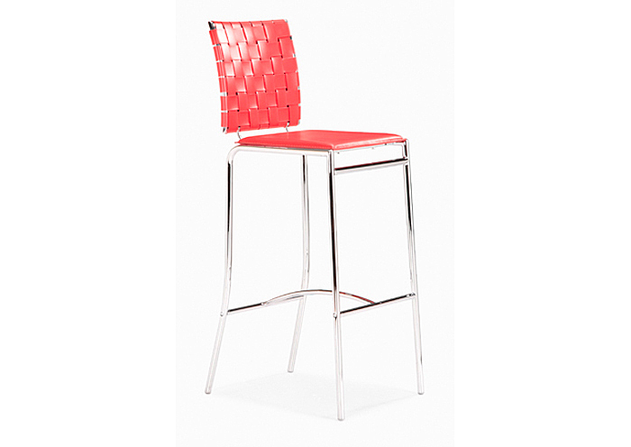 Criss Cross Bar Stool - Red (Pack of 2),Mr Bar Stool