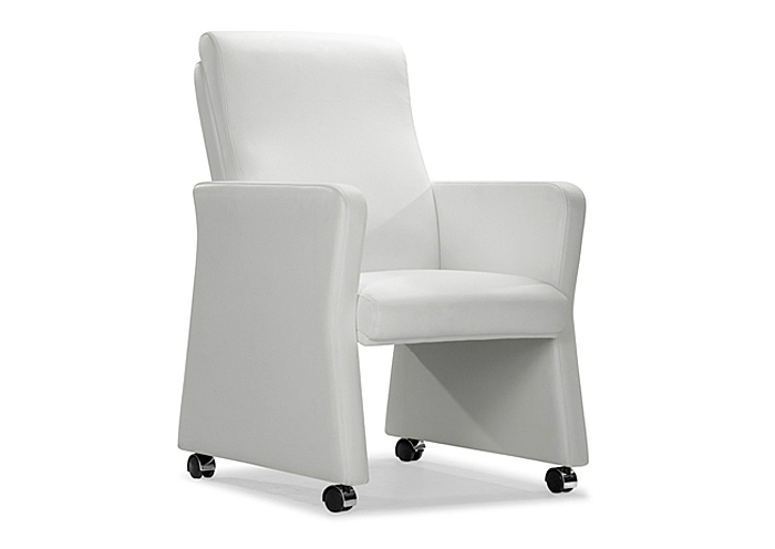 Burl Arm Chair - White,Mr Bar Stool