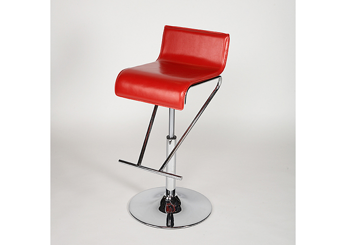 Pneumatic Gas Lift Adjustable Height Red Swivel Stool,Mr Bar Stool