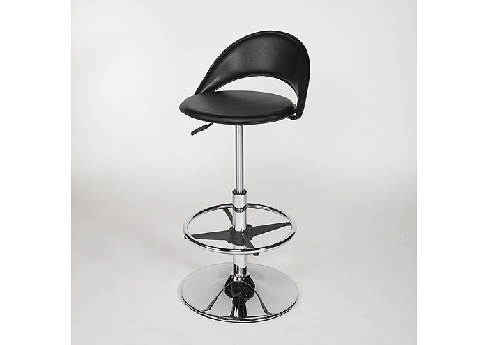 Pneumatic Gas Lift Adjustable Height Black Swivel Stool ,Mr Bar Stool