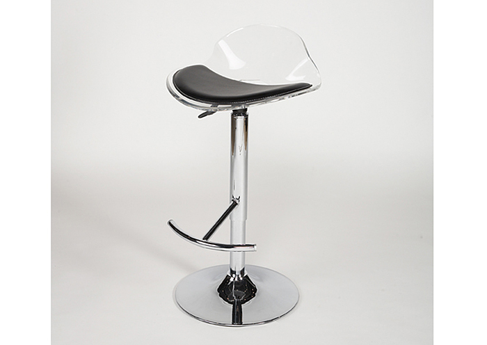Clear Acrylic Pneumatic Gas Lift Adjustable Height Swivel Stool,Mr Bar Stool