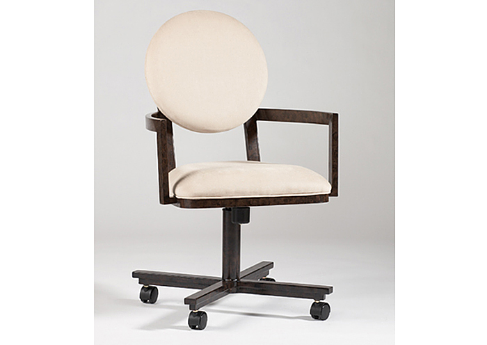 Amber Swivel Beige Tilt Arm Chair w/ Upholstered Back,Mr Bar Stool