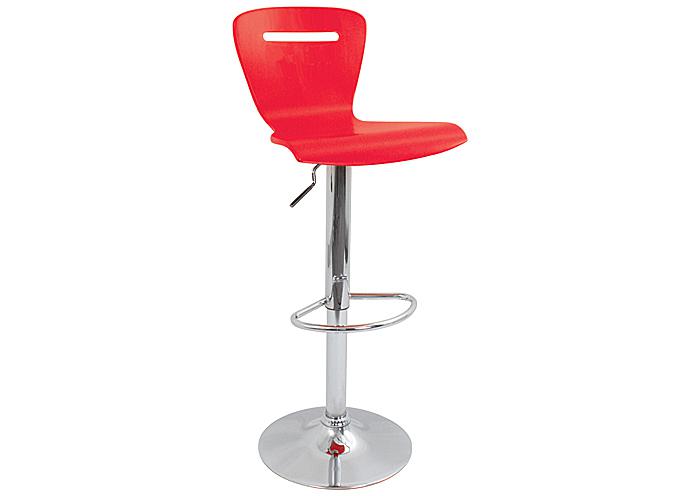 H2 Adjustable Bar Stool - Red,Mr Bar Stool